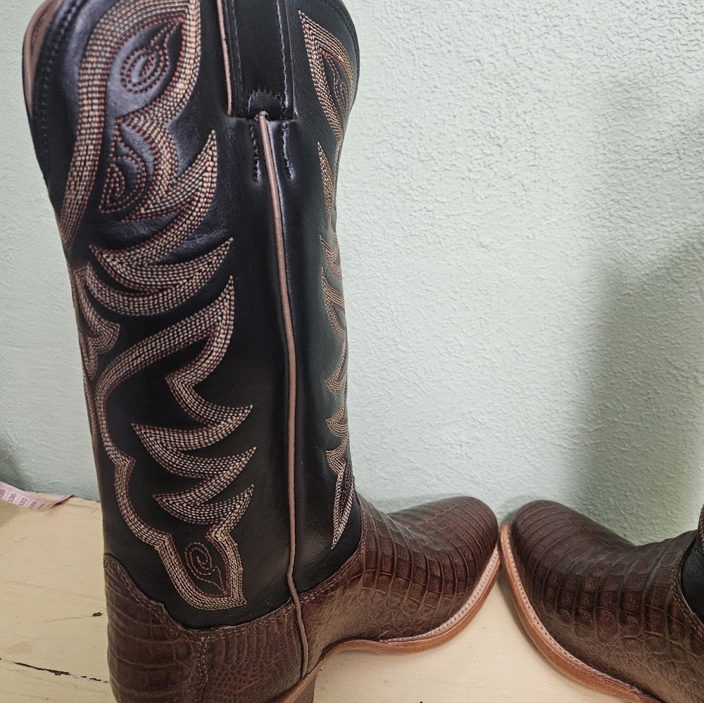 Nocona Legacy Collection Caiman Western Boots - Picture 8 of 14